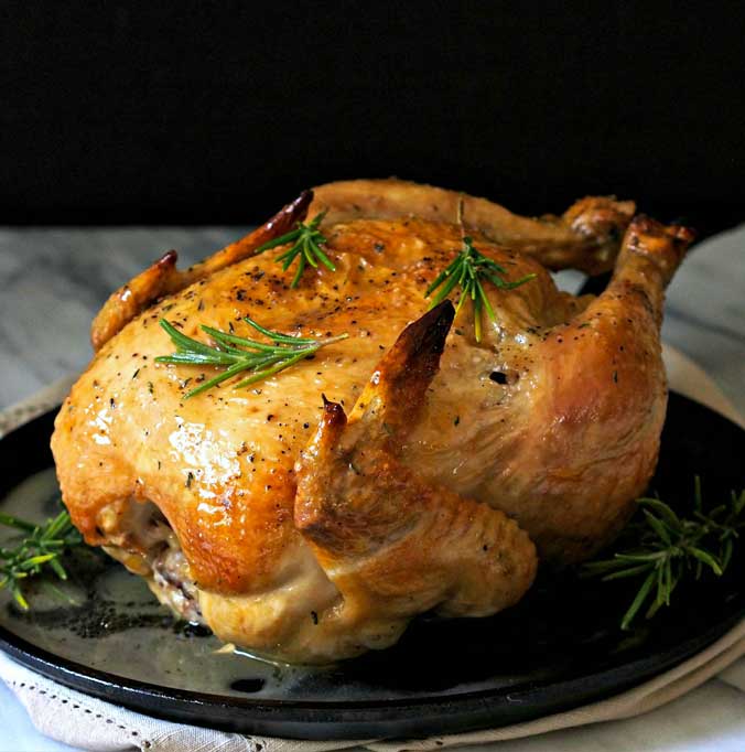 Sizzling Garlic Roast Chicken